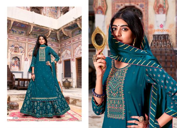 Rangoon Nirja Vol 2 Rayon diamond Wrok Designer Readymade Suit